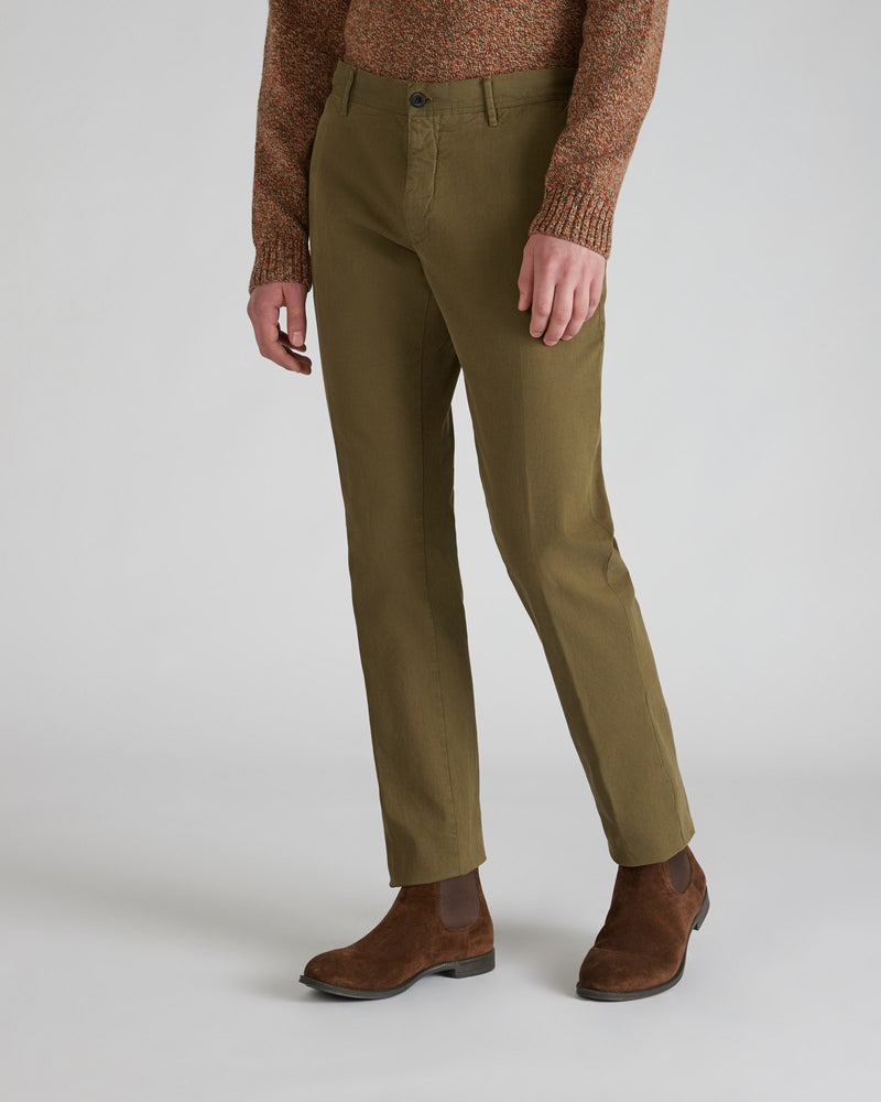 Slowear Pantalone slim fit in cotone stretch Vendite Flash