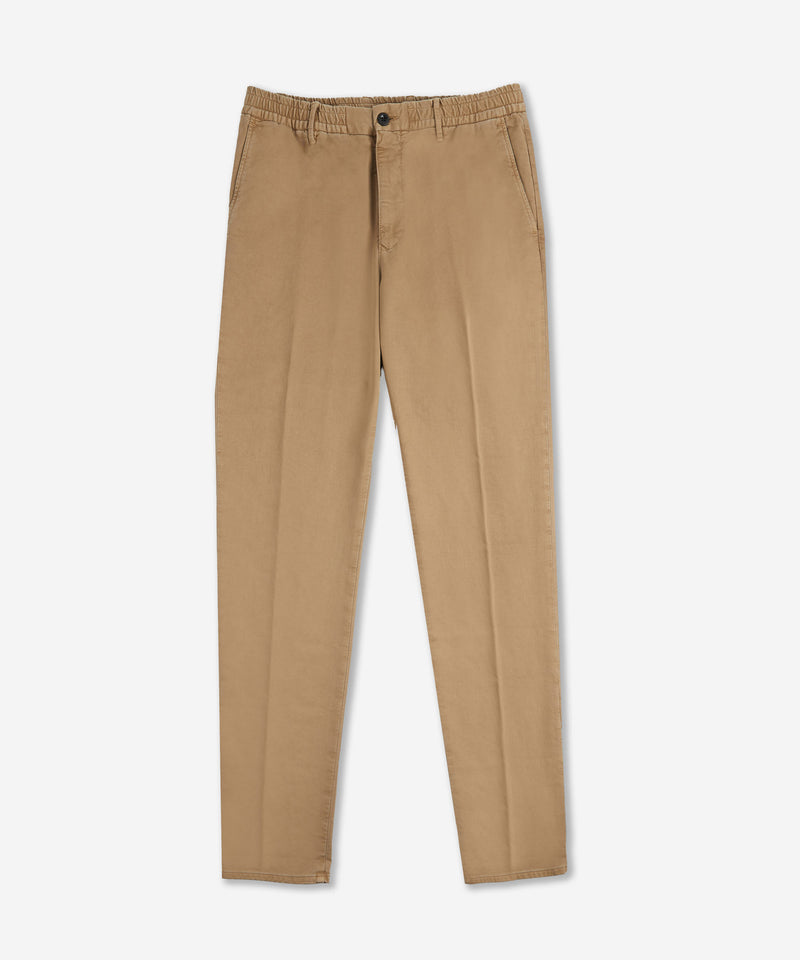 Slowear Pantalone slim fit in raso di cotone