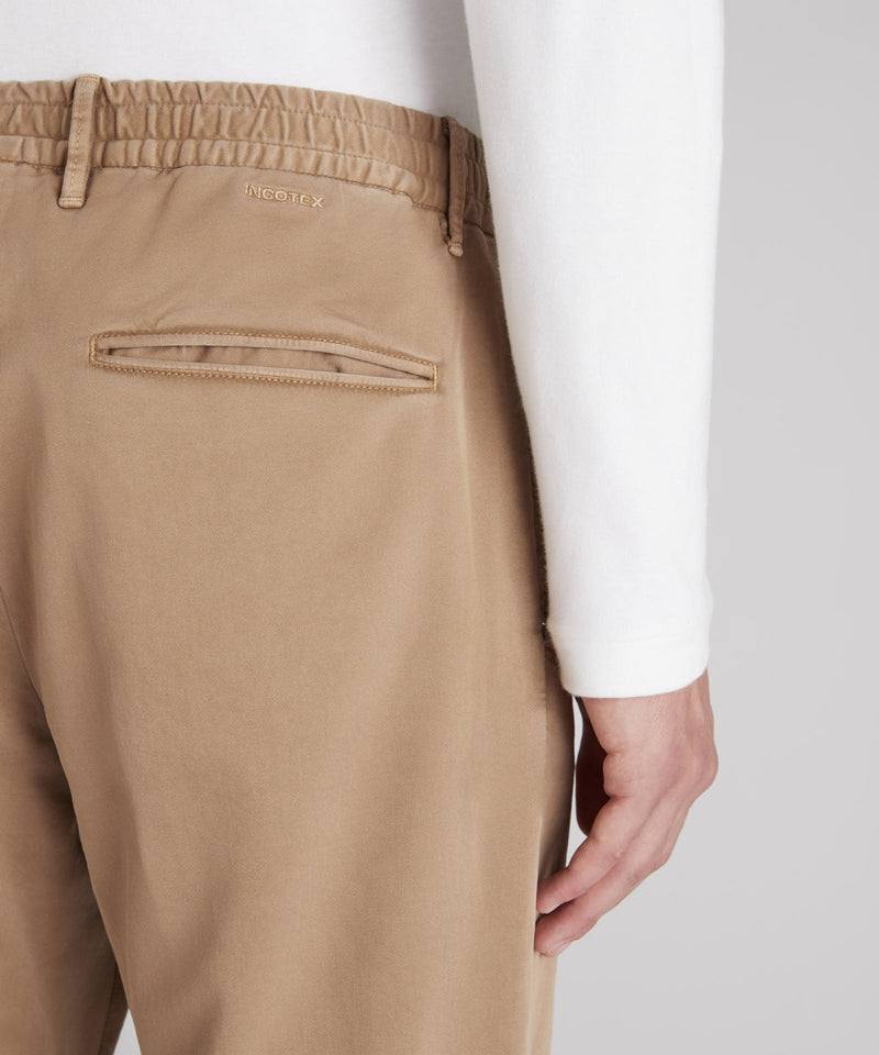 Slowear Pantalone slim fit in raso di cotone In Saldo