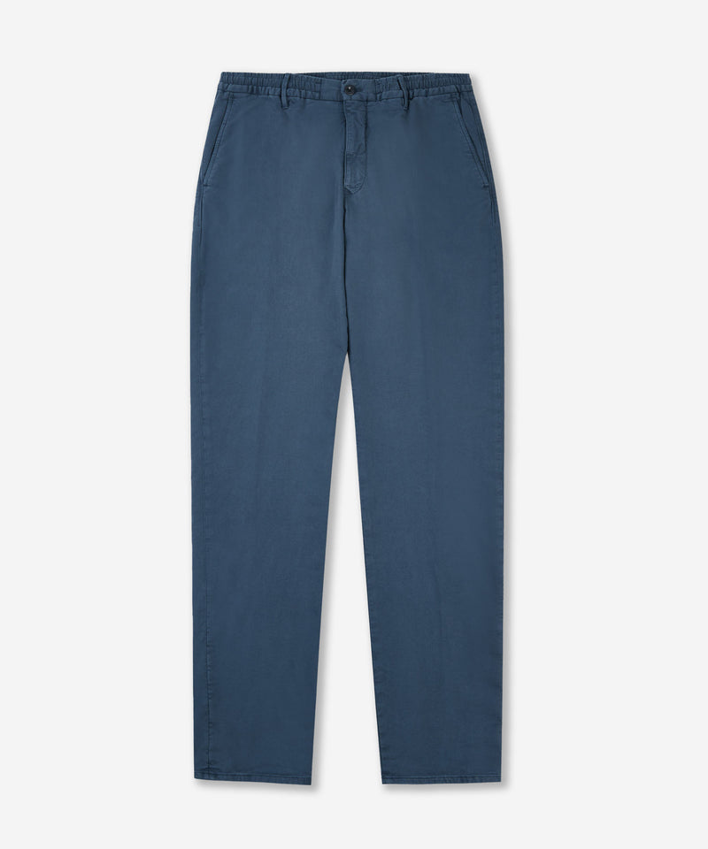 Slowear Pantalone slim fit in satin di cotone