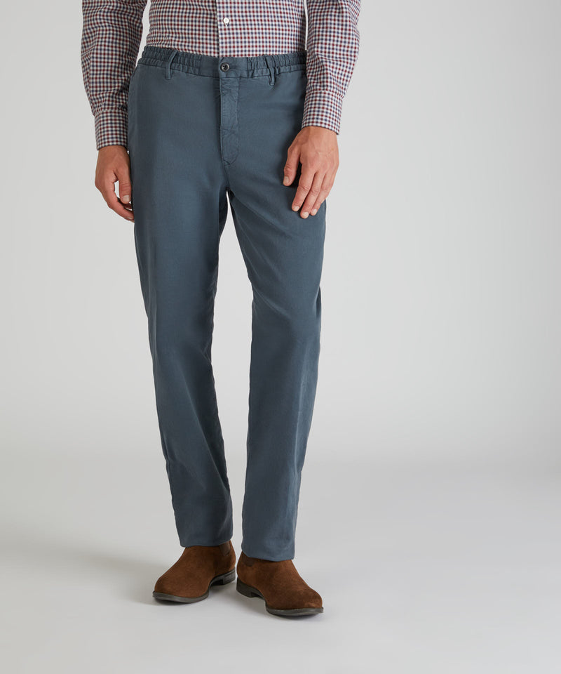 Slowear Pantalone slim fit in satin di cotone 2025