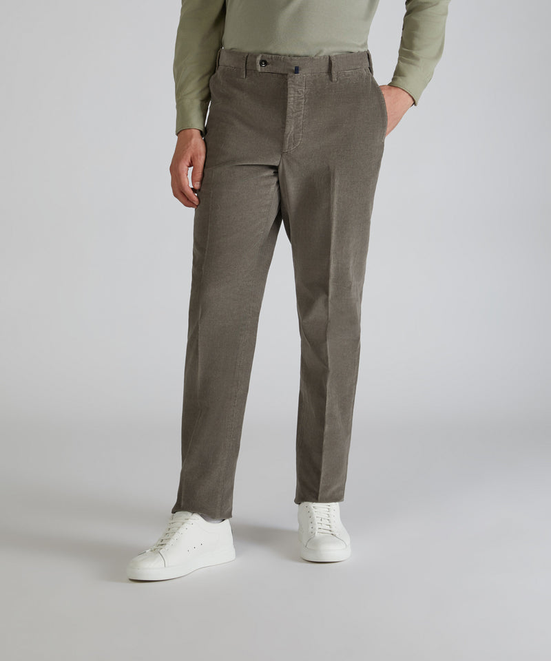 Slowear Pantalone regular fit in velluto Pezzi Unici