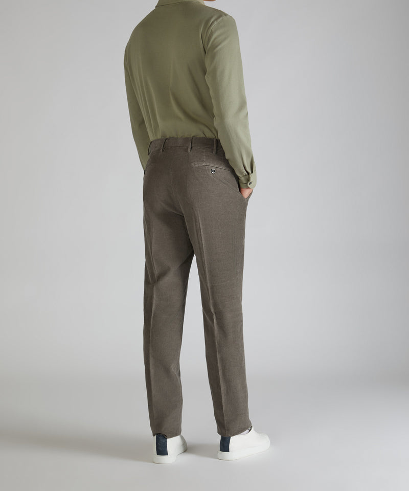 Slowear Pantalone regular fit in velluto Pezzi Unici