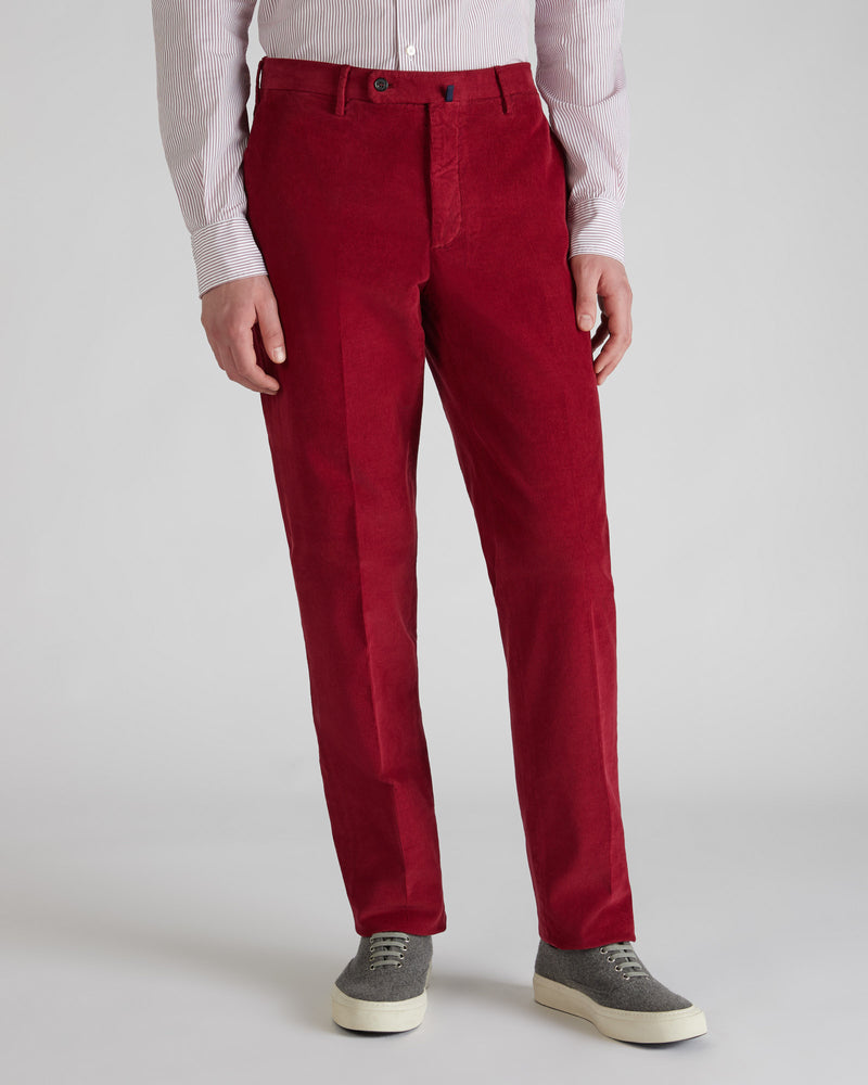 Slowear Pantalone regular fit in velluto a coste Qualità Garantita