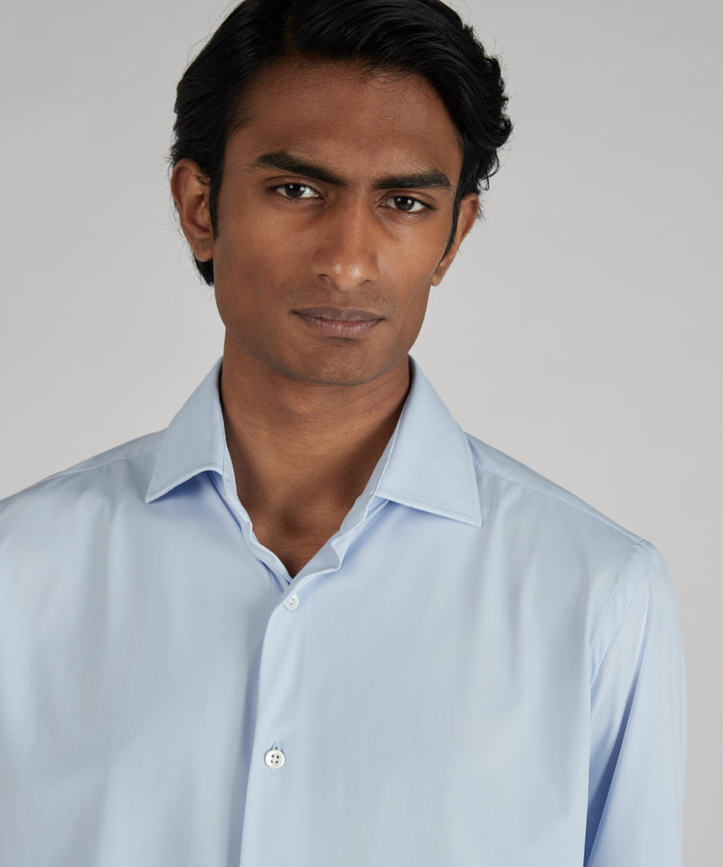 Slowear Camicia slim fit wash & wear in jersey tecnico Fino Al -60%