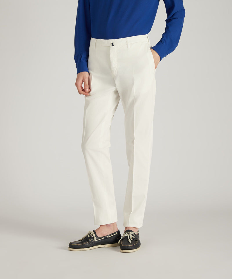 Slowear Pantalone slim fit in cotone certificato Royal Batavia Sottocosto