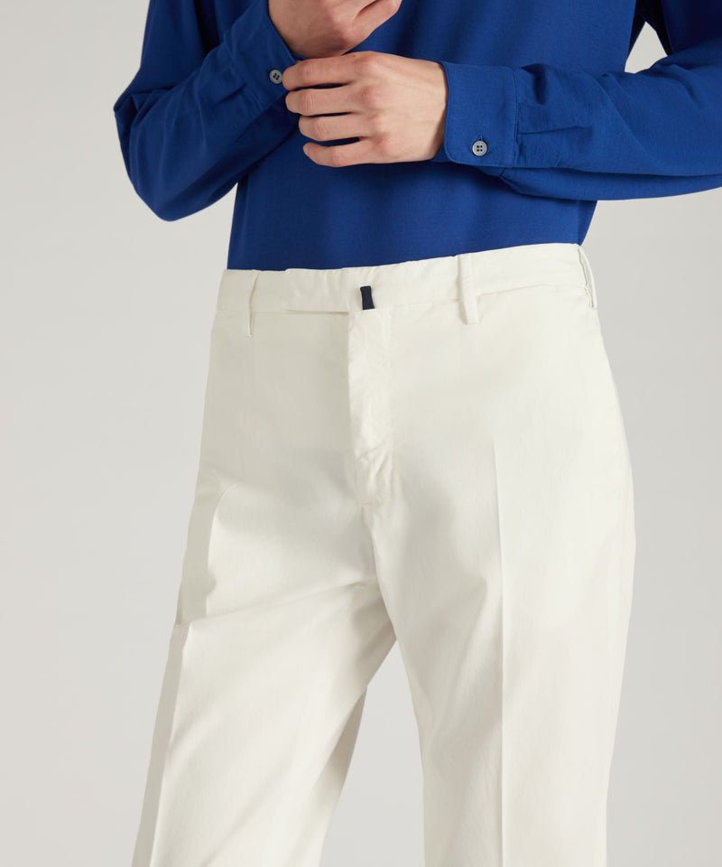 Slowear Pantalone slim fit in cotone certificato Royal Batavia Sottocosto