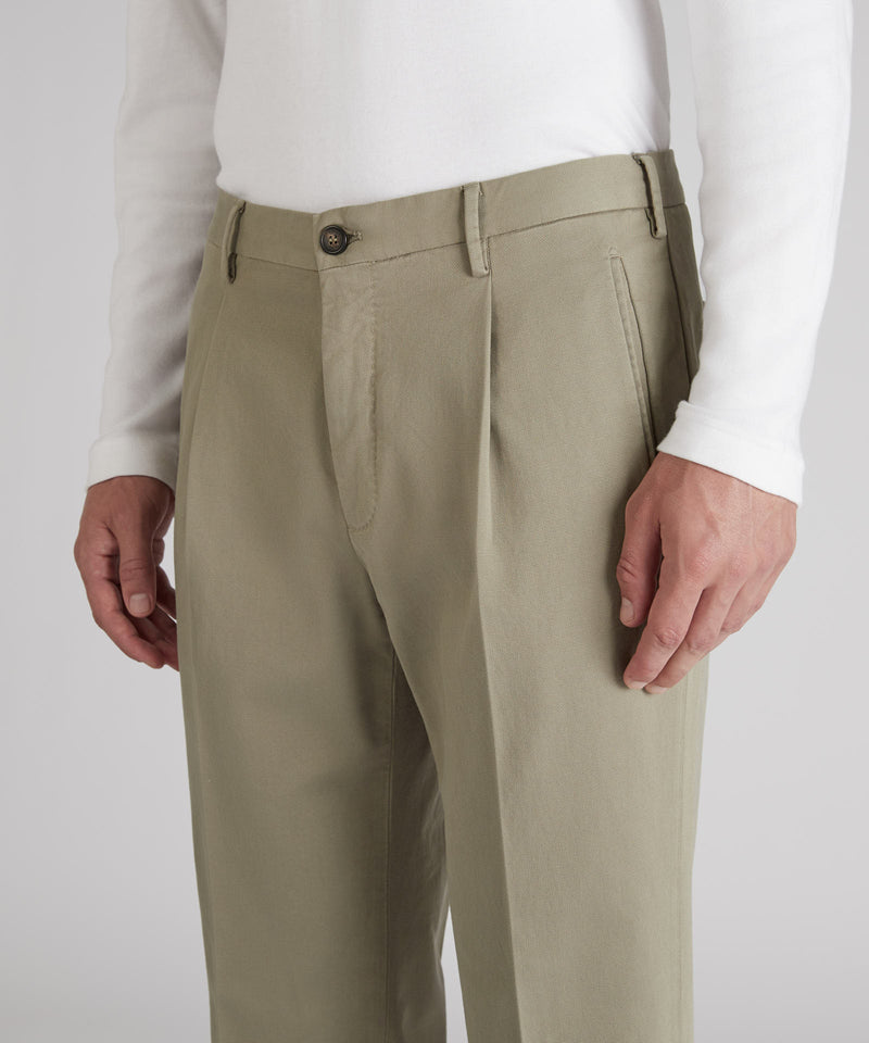 Slowear Pantalone tapered fit in cotone Saldi