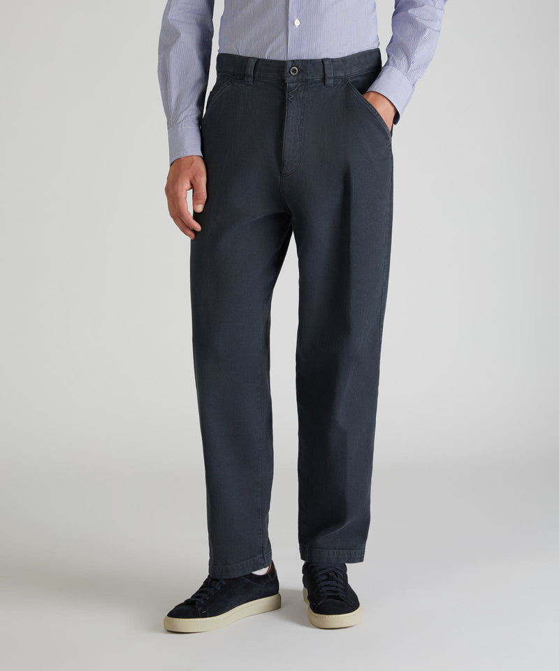 Slowear Pantalone carrot fit in cotone canvas Hotsell