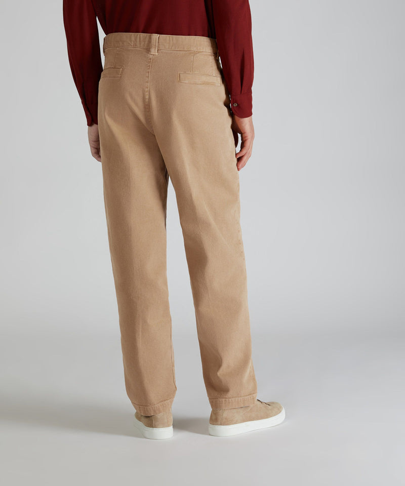 Slowear Pantalone carrot fit in cotone canvas Vendita Economica