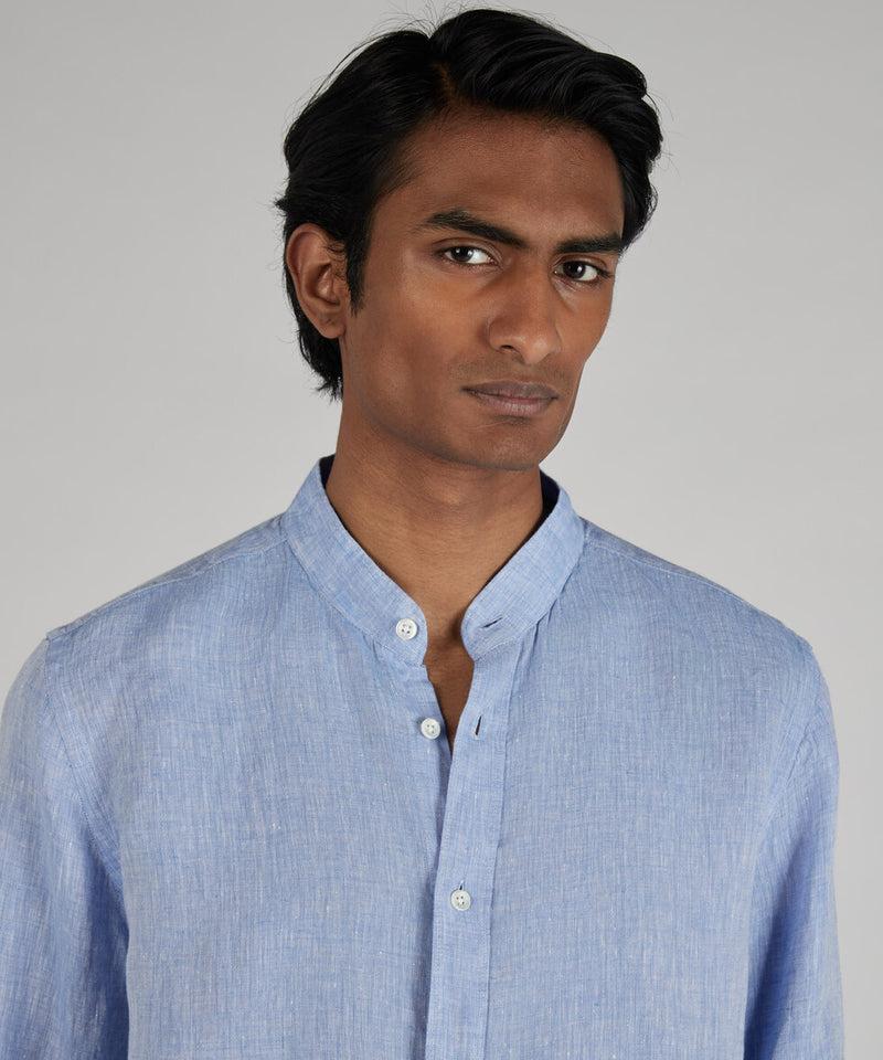 Slowear Camicia regular fit in lino Saldi Di Fabbrica