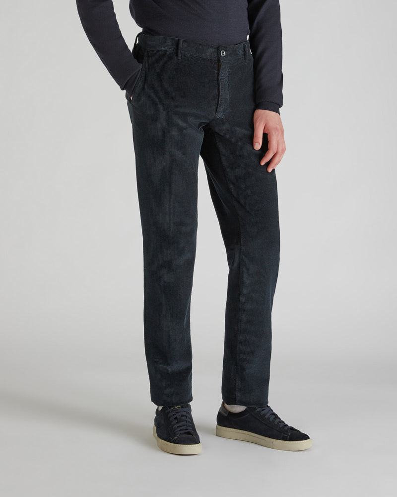 Slowear Pantalone slim fit in velluto Nuova