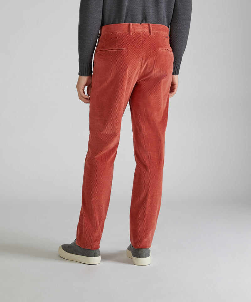 Slowear Pantalone slim fit in velluto Moda