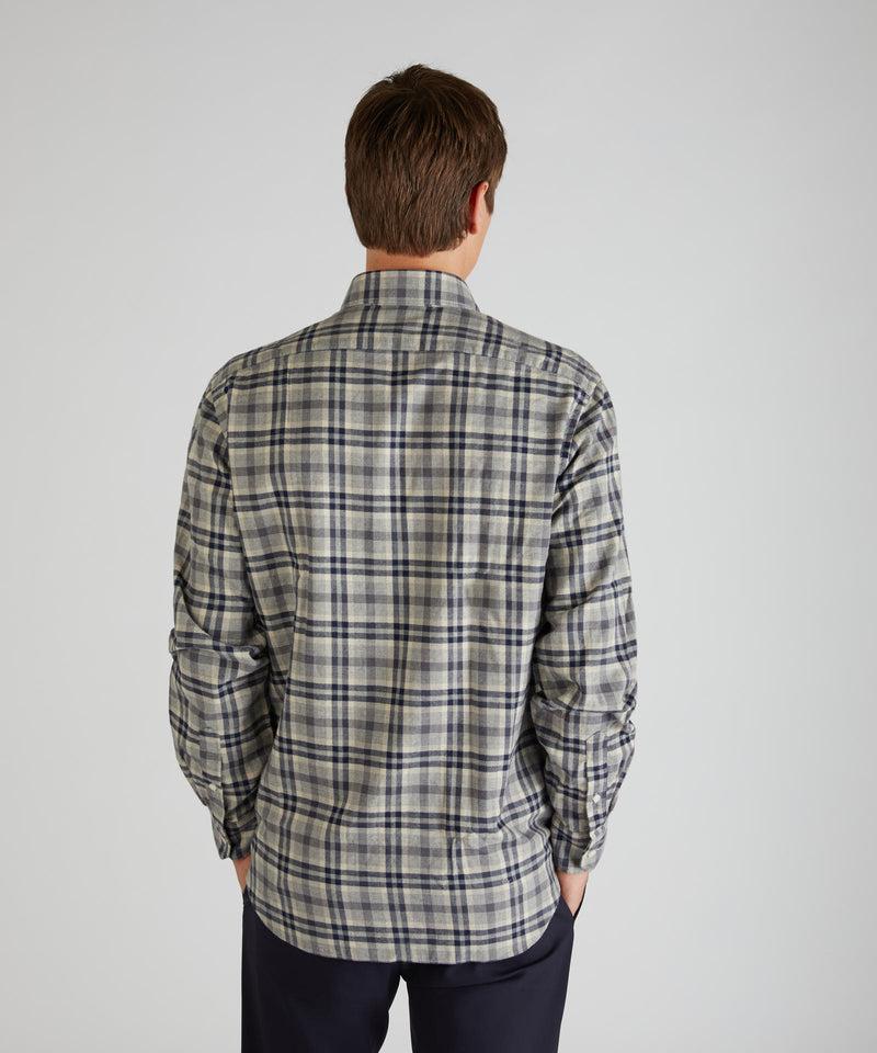 Slowear Camicia casual fit in flanella Vendita Calda