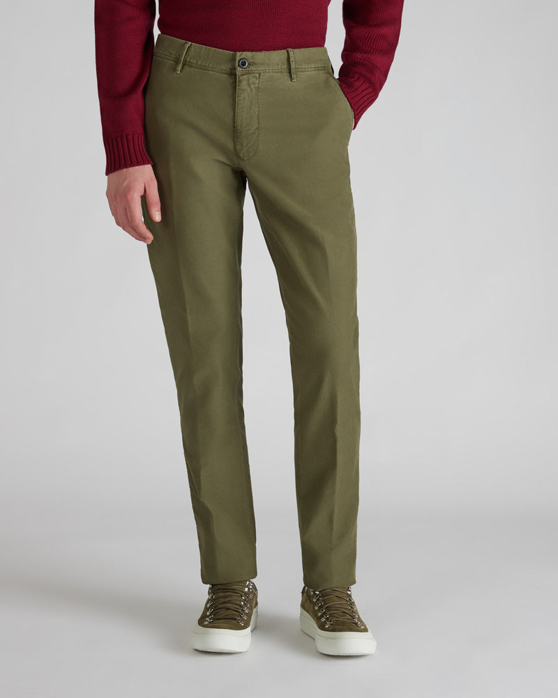 Slowear Pantalone slim fit in Tricochino Saldi Di Fabbrica
