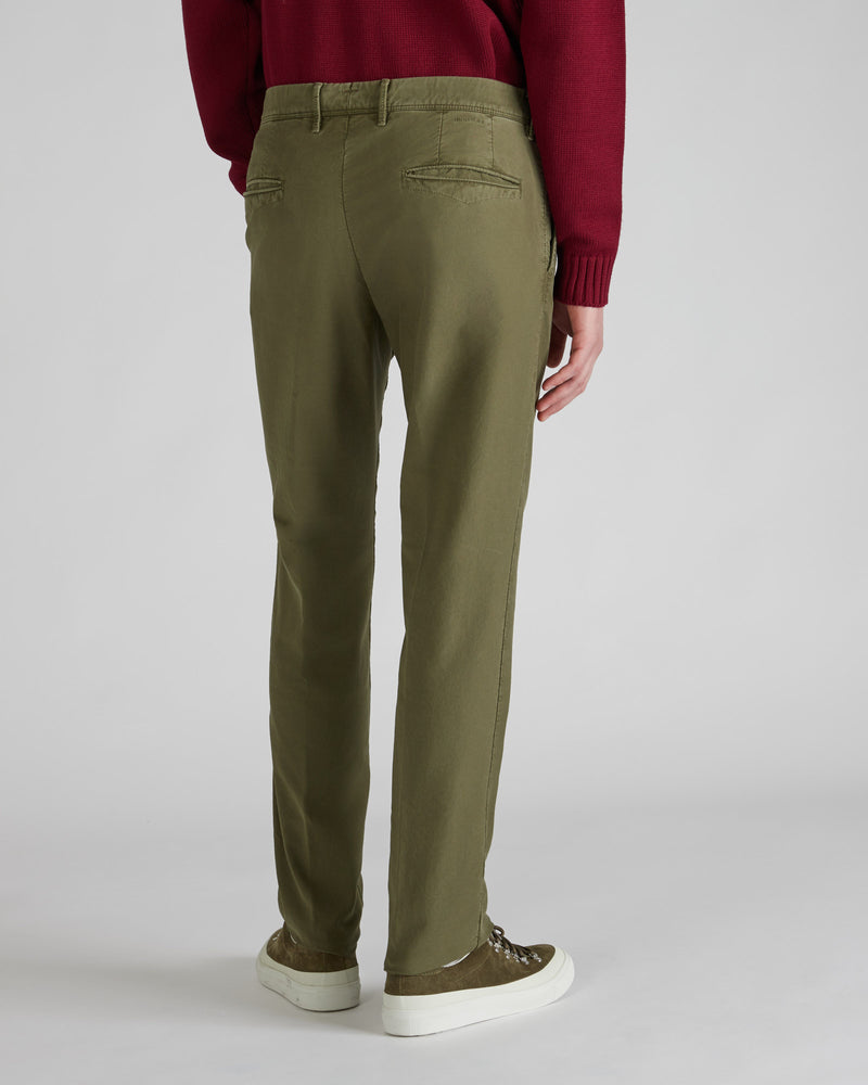 Slowear Pantalone slim fit in Tricochino Saldi Di Fabbrica