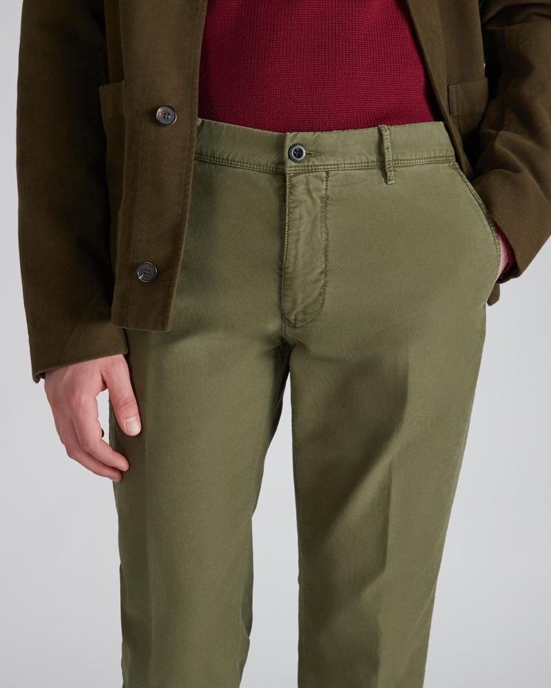 Slowear Pantalone slim fit in Tricochino Saldi Di Fabbrica