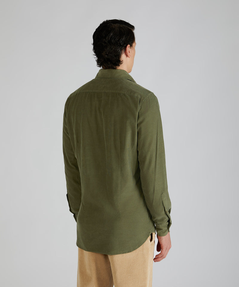 Slowear Camicia slim fit in velluto Moda