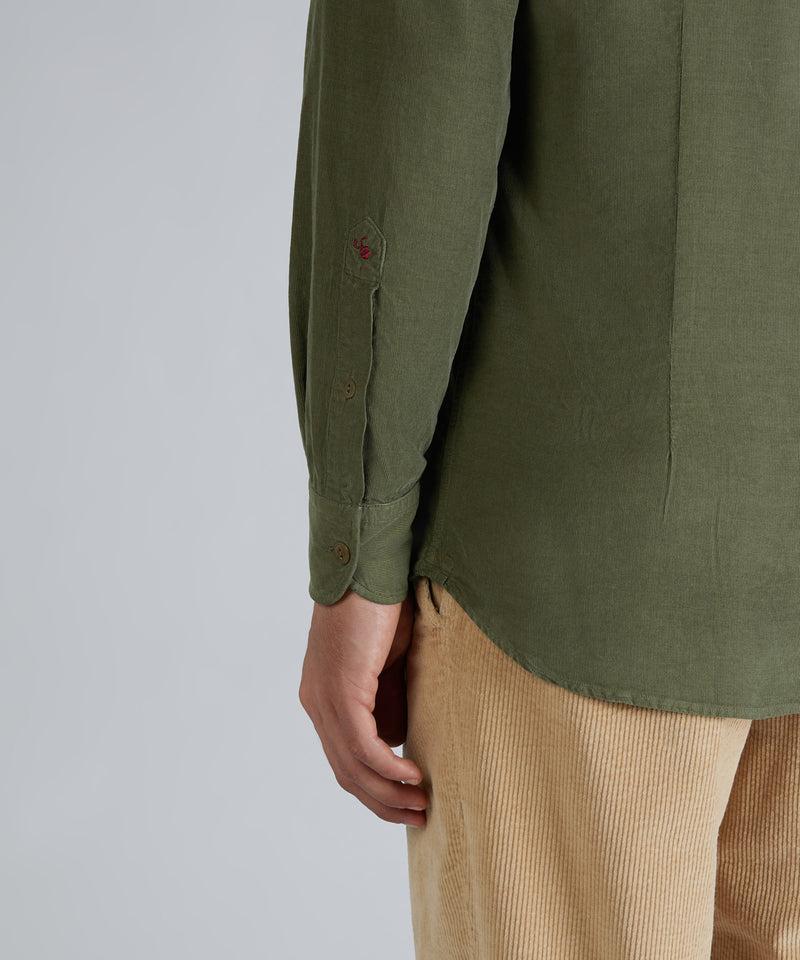 Slowear Camicia slim fit in velluto Moda