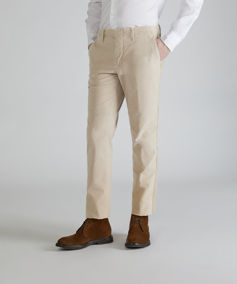 Slowear Pantalone slim fit in tricochino In Linea