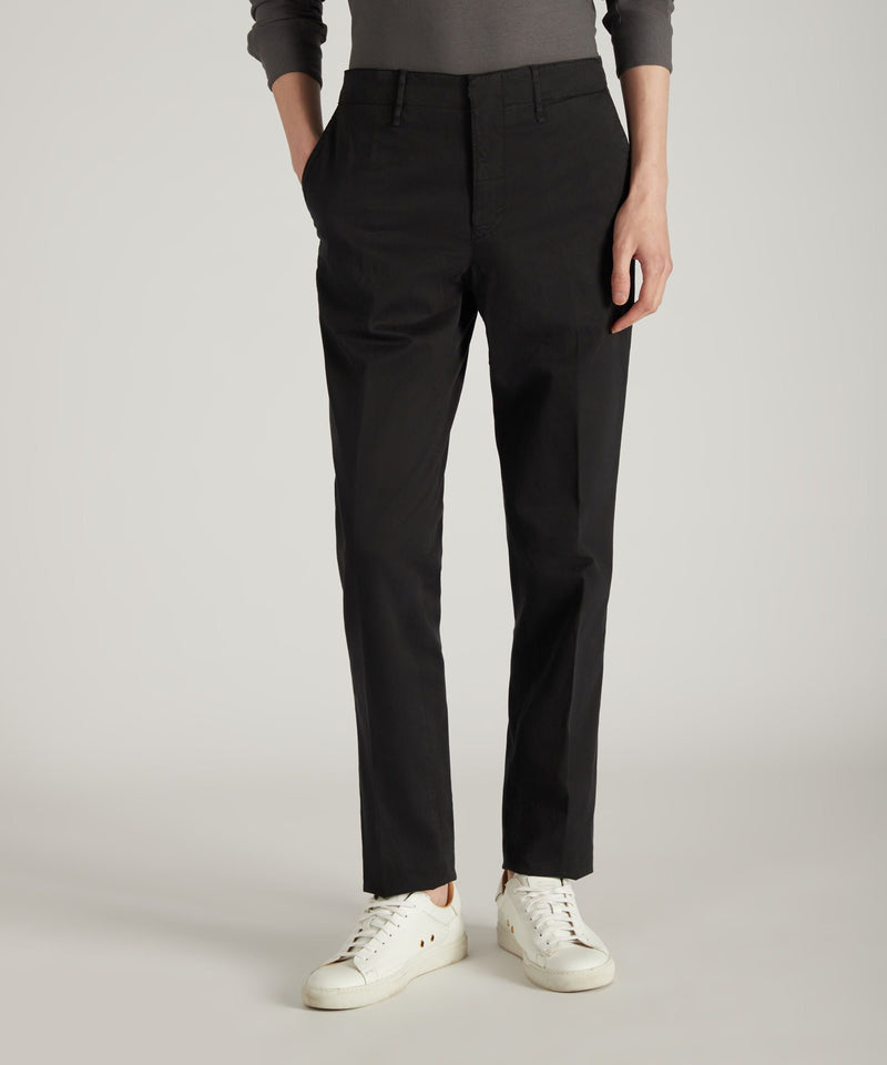 Slowear Pantalone slim fit in gabardina stretch certificata Saldi Di Fabbrica