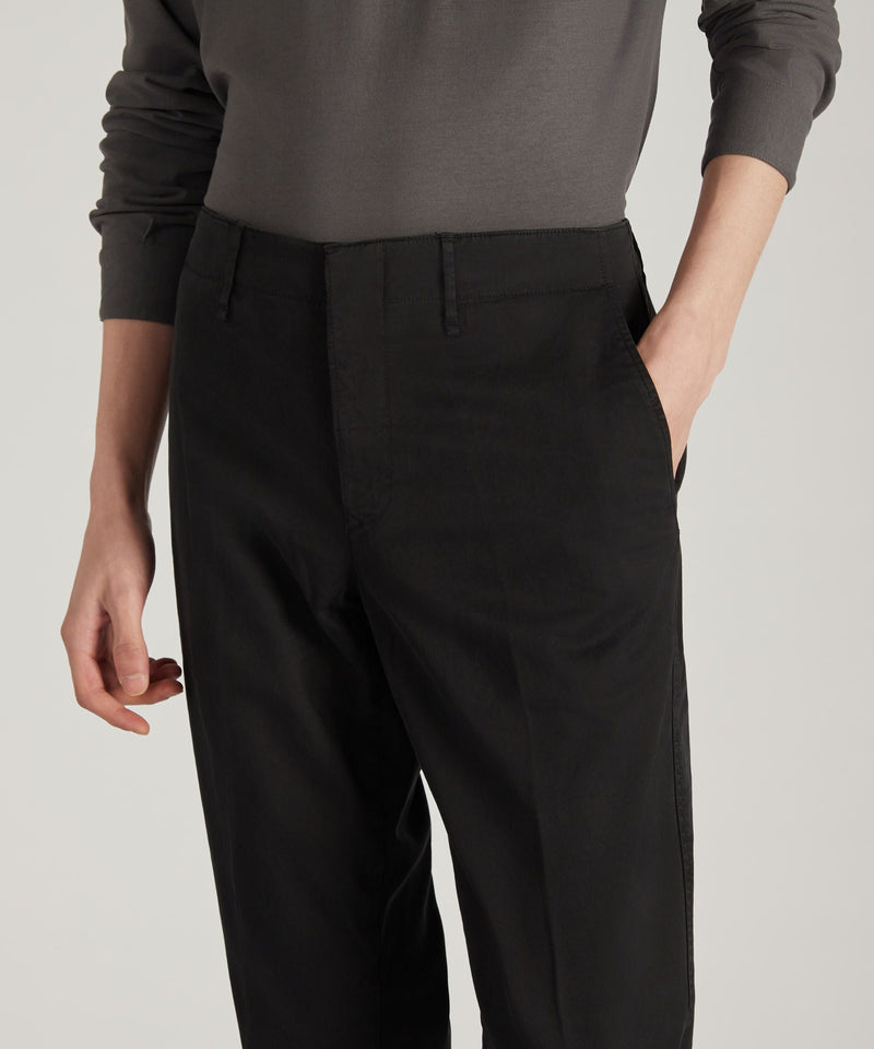 Slowear Pantalone slim fit in gabardina stretch certificata Saldi Di Fabbrica