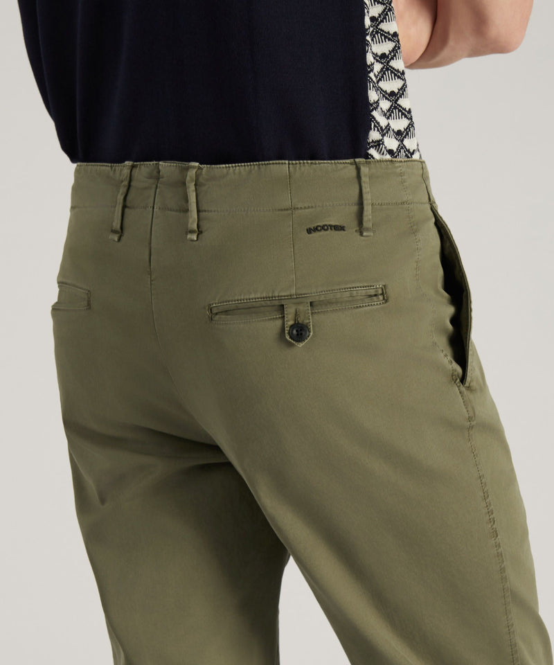 Slowear Pantalone slim fit in gabardina stretch certificata I Più Venduti