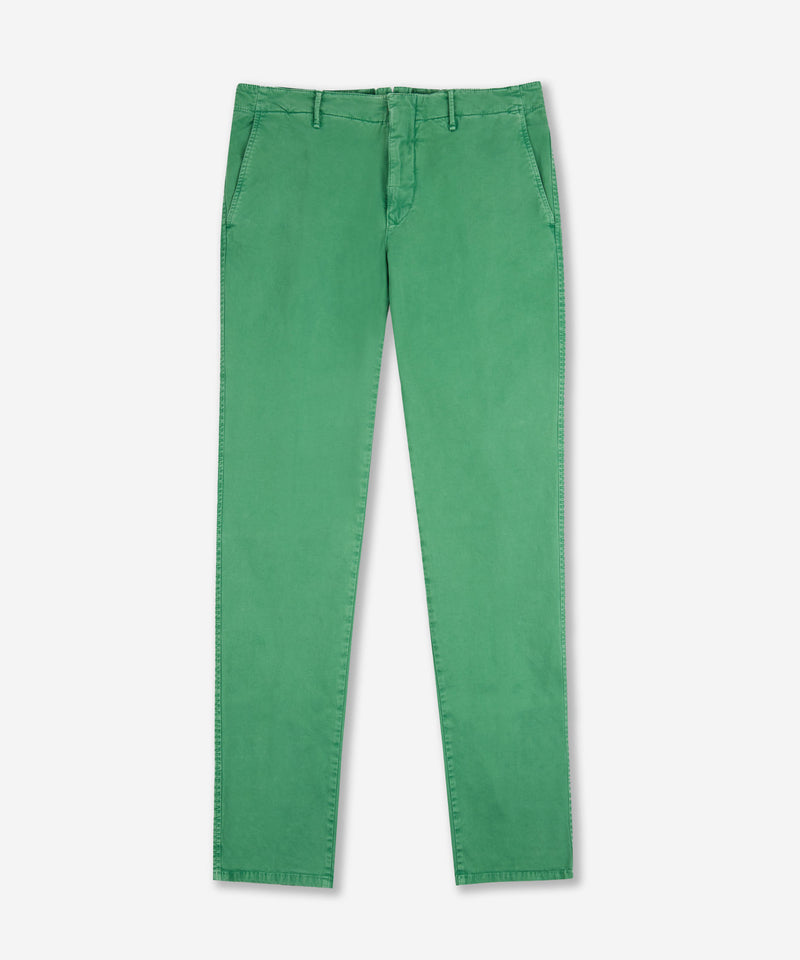 Slowear Pantalone slim fit in gabardina stretch certificata