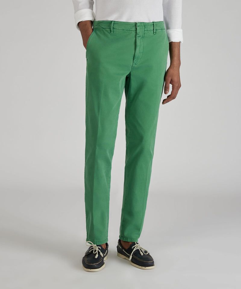 Slowear Pantalone slim fit in gabardina stretch certificata Vendite Flash
