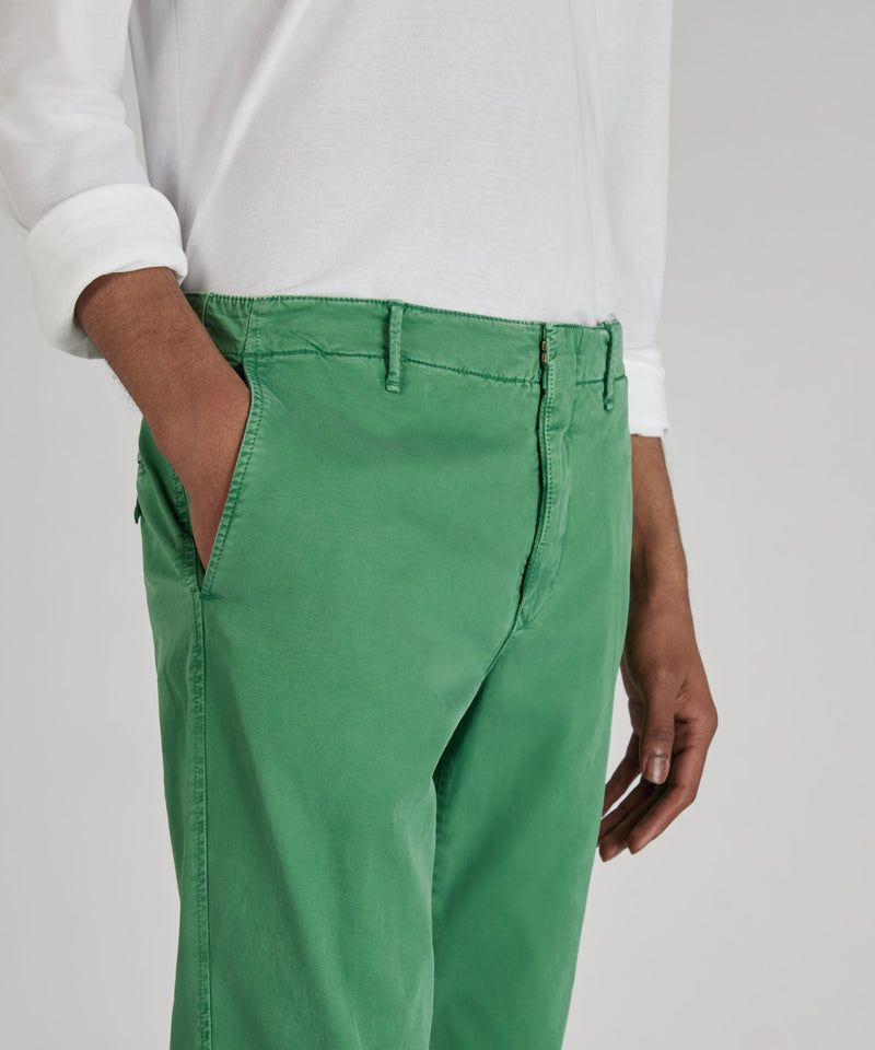 Slowear Pantalone slim fit in gabardina stretch certificata Vendite Flash