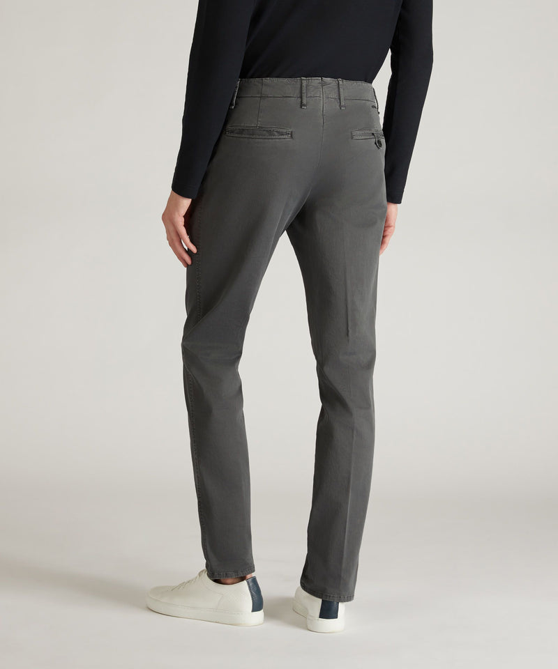 Slowear Pantalone slim fit in gabardina stretch certificata Negozio
