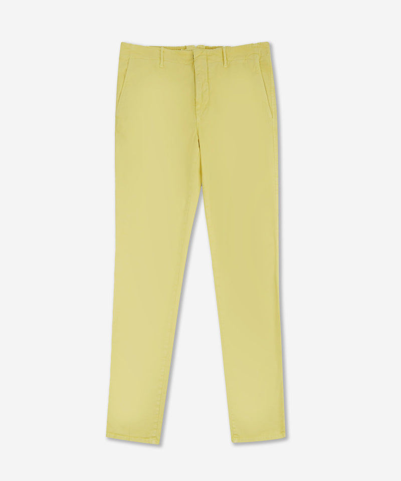 Slowear Pantalone slim fit in gabardina stretch certificata