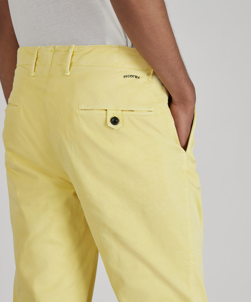 Slowear Pantalone slim fit in gabardina stretch certificata In Saldo