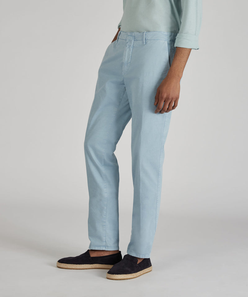 Slowear Pantalone slim fit in gabardina stretch certificata Nuova