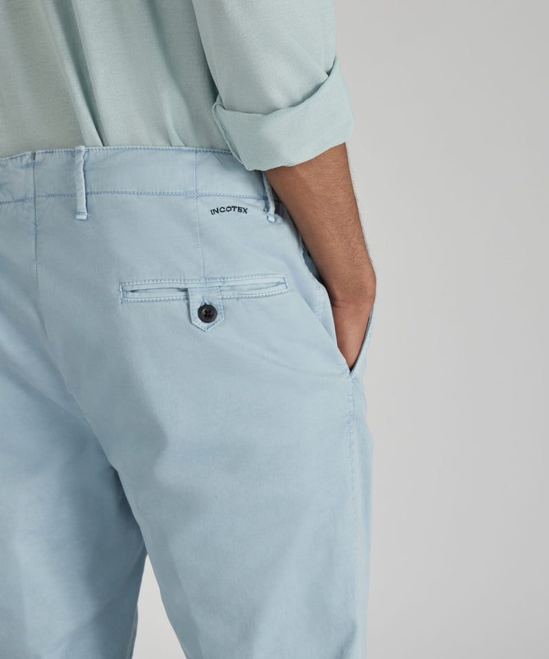 Slowear Pantalone slim fit in gabardina stretch certificata Nuova