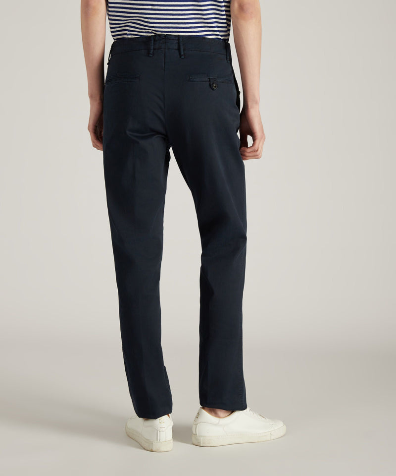 Slowear Pantalone slim fit in gabardina stretch certificata Moda