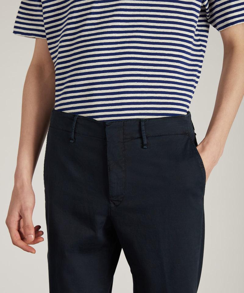Slowear Pantalone slim fit in gabardina stretch certificata Moda