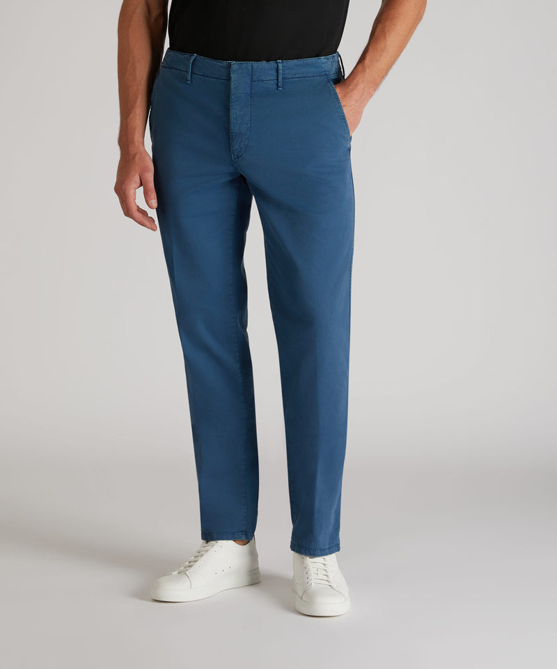 Slowear Pantalone slim fit in gabardina stretch certificata 2025