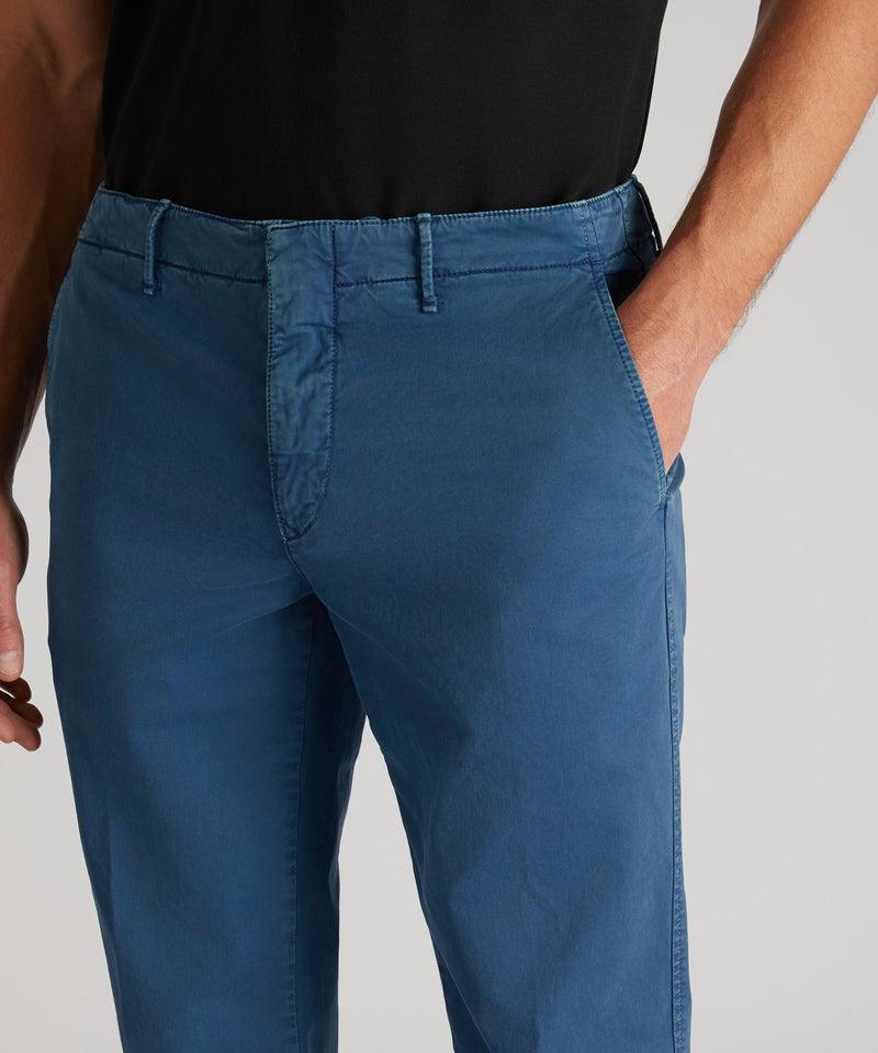 Slowear Pantalone slim fit in gabardina stretch certificata 2025