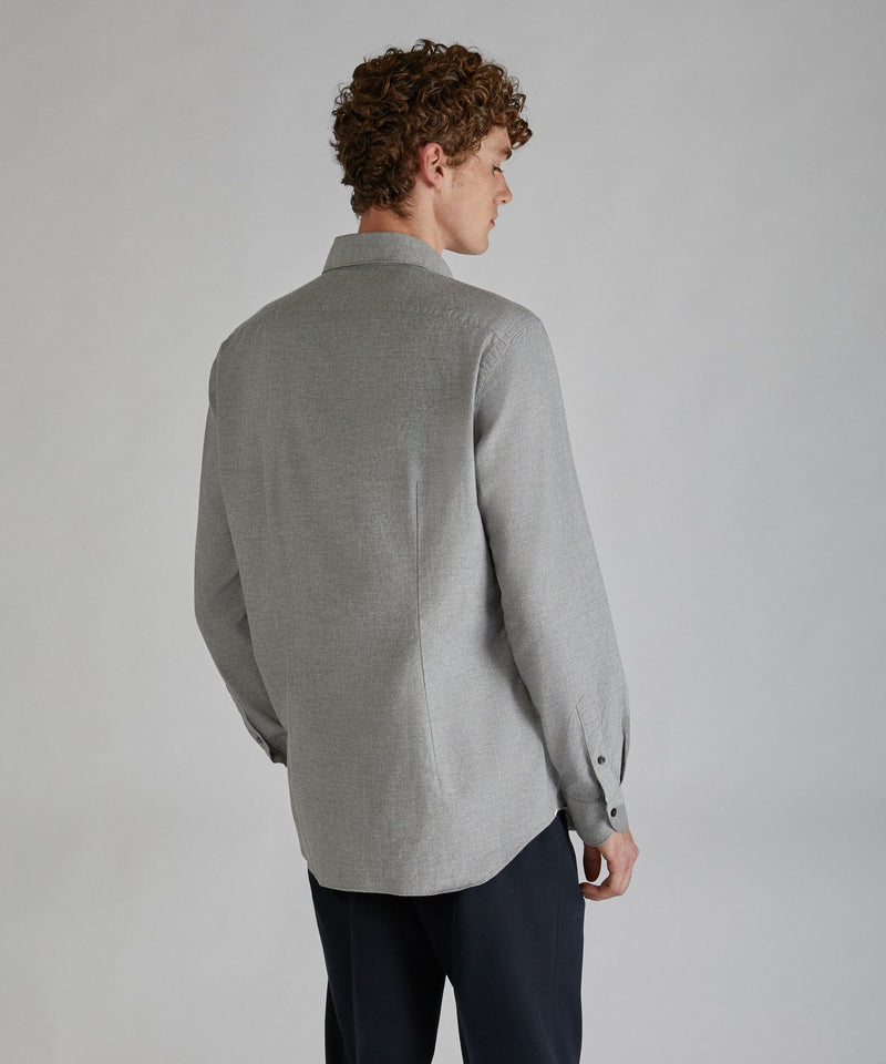 Slowear Camicia regular fit in flanella In Linea
