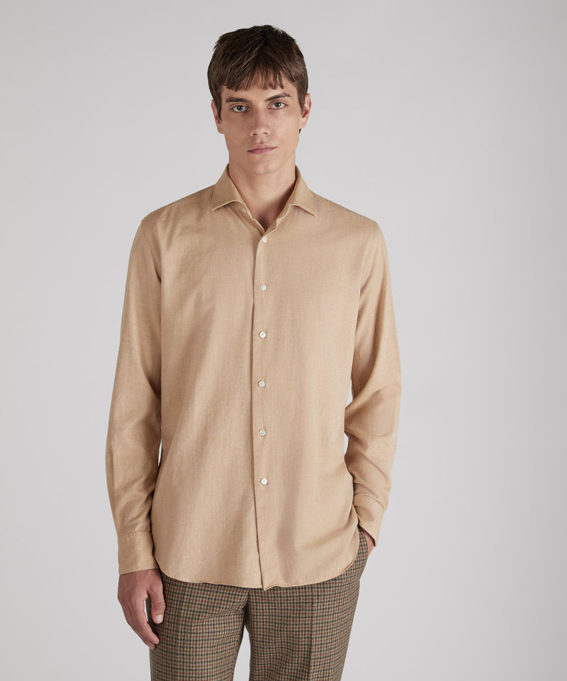 Slowear Camicia regular fit in flanella Vendita Economica