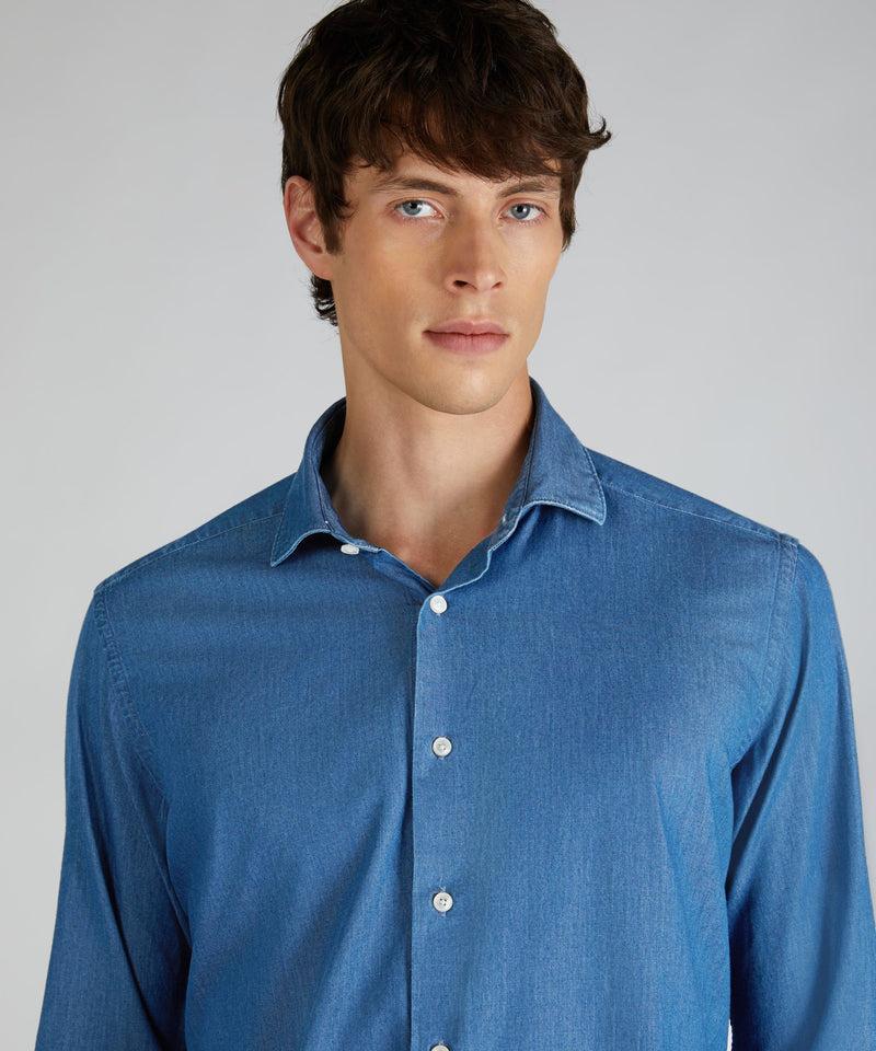 Slowear Camicia regular fit in denim Vendita
