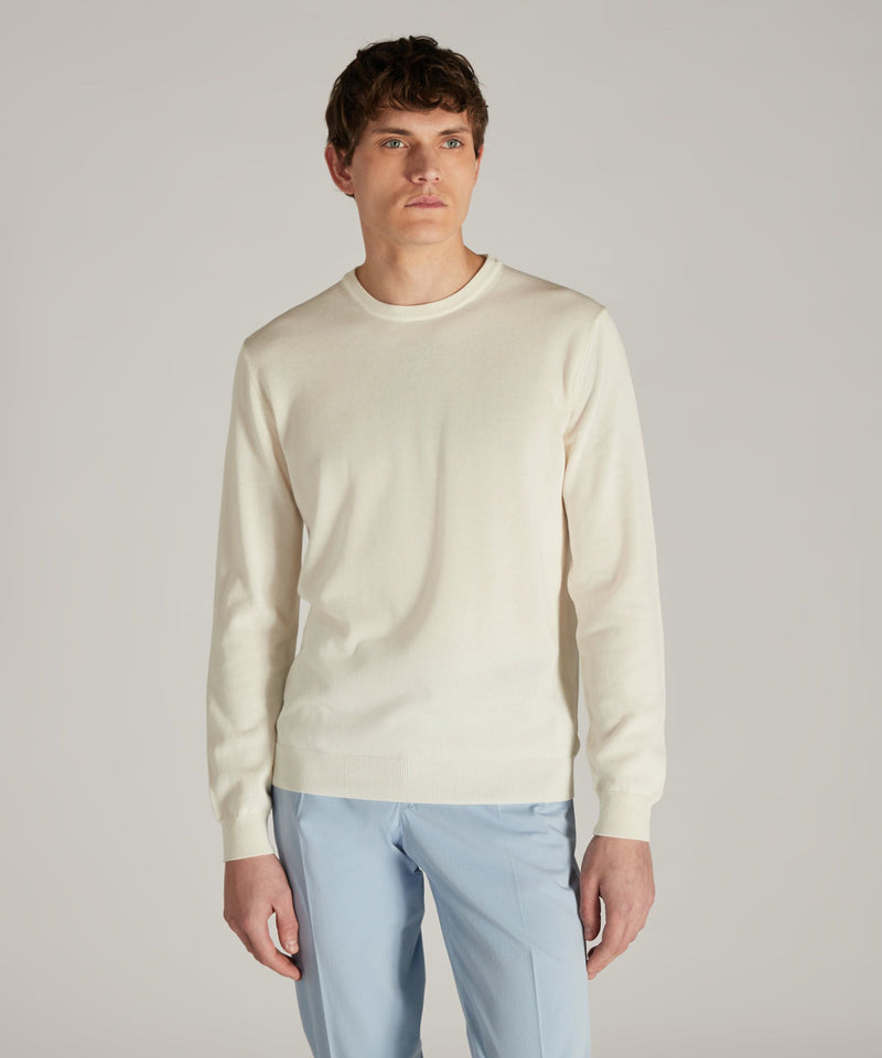 Slowear Girocollo slim fit in cotone crêpe certificato Consegna Veloce