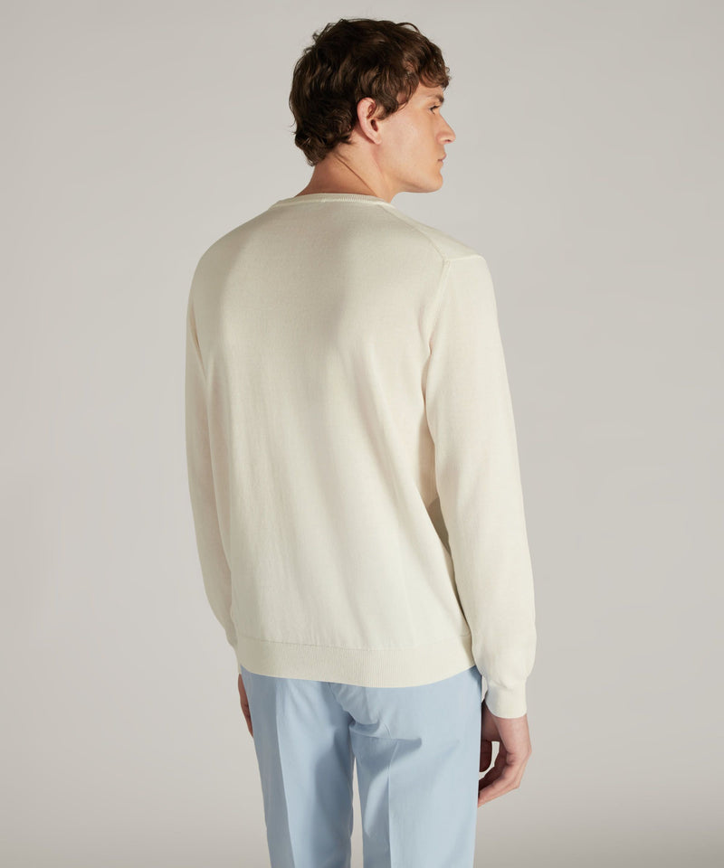 Slowear Girocollo slim fit in cotone crêpe certificato Consegna Veloce