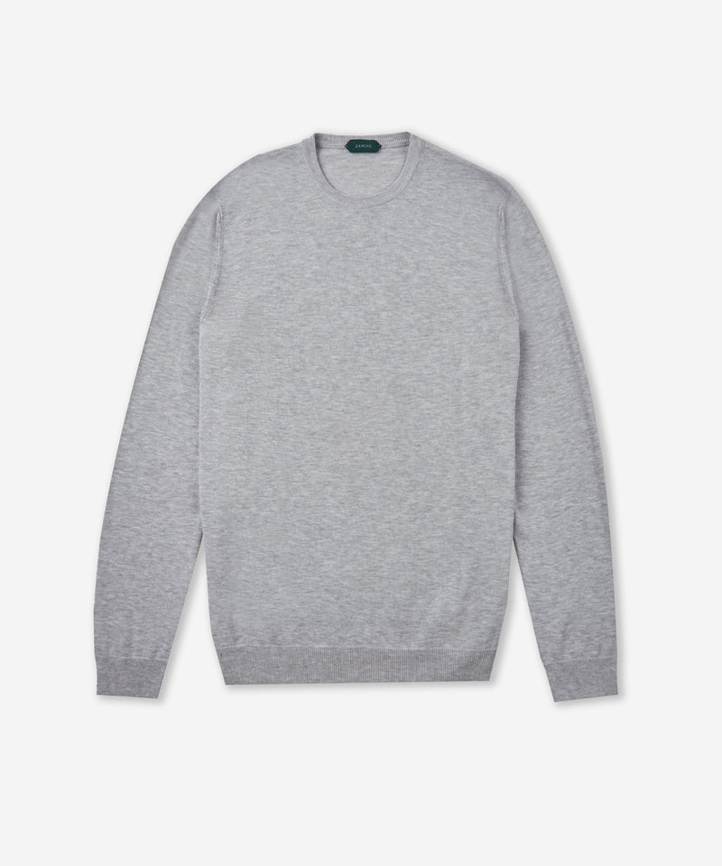 Slowear Girocollo slim fit in cotone crêpe certificato