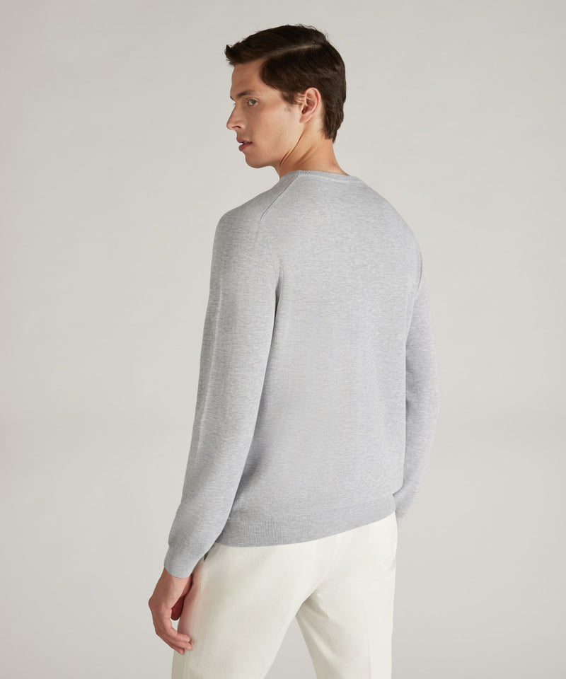 Slowear Girocollo slim fit in cotone crêpe certificato Promozione Limitata