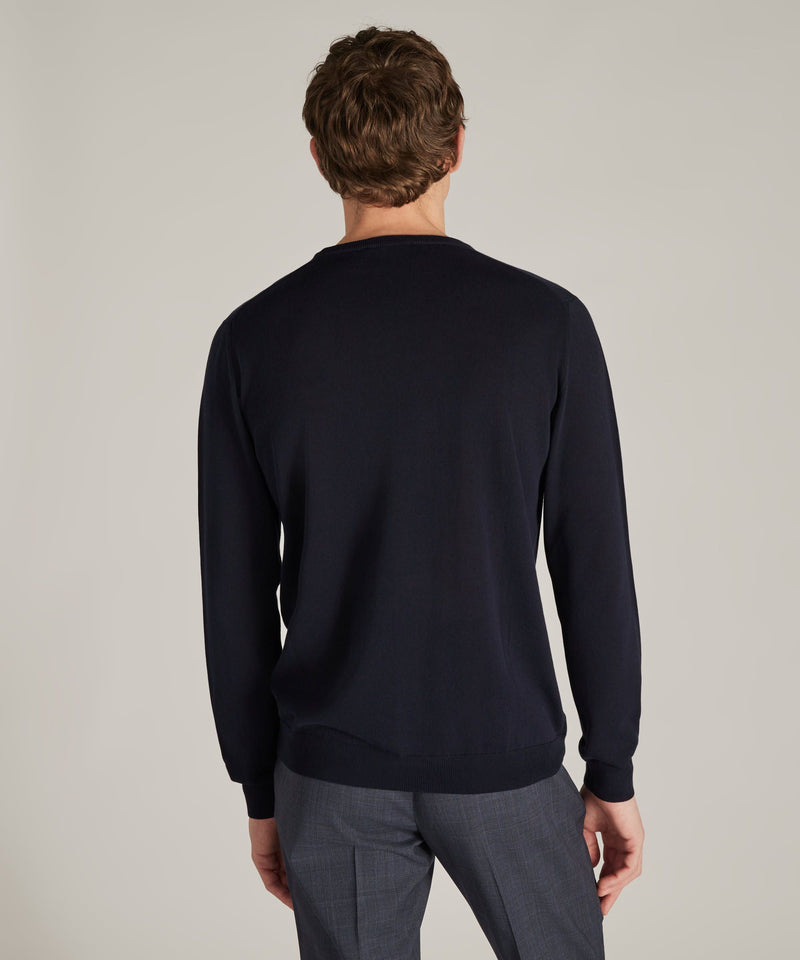 Slowear Girocollo slim fit in cotone crêpe certificato Fino Al -60%