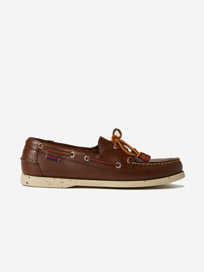 Slowear Scarpa da barca in pelle martellata Offerta