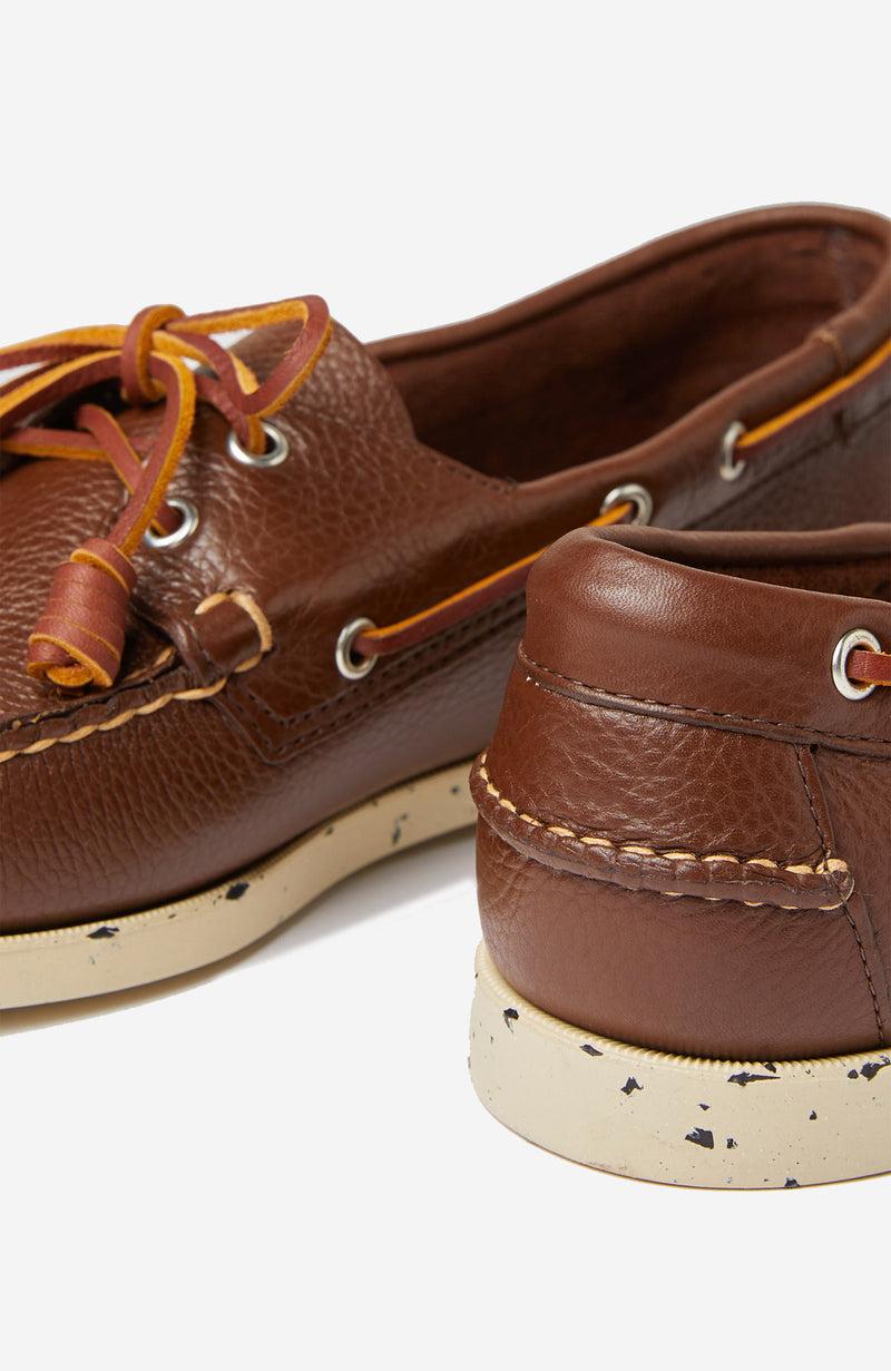 Slowear Scarpa da barca in pelle martellata Offerta
