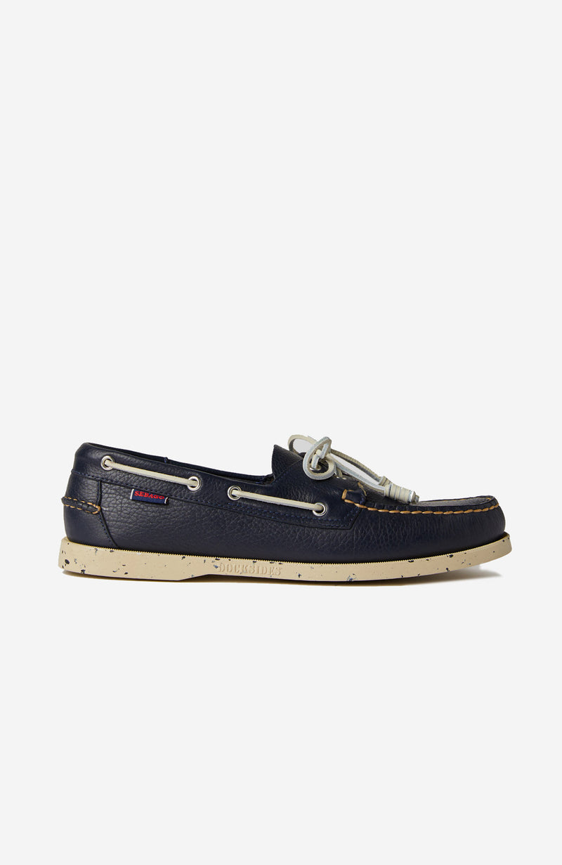 Slowear Scarpa da barca in pelle martellata Economico